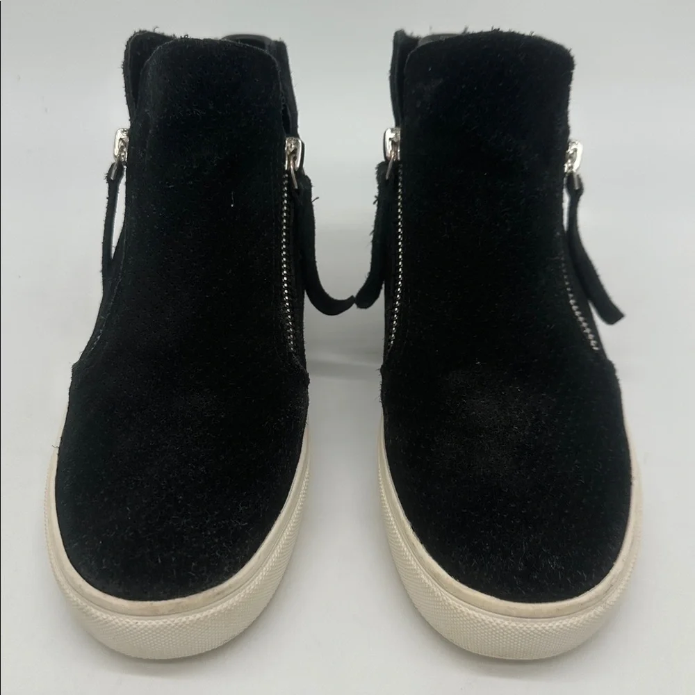 Steve Madden Women's Caliber High Top Suede Black Sneakers Size 7